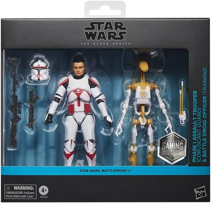 Pack de figurines Assault Trooper & B1 Battle Droid – The Black Series (Hasbro) – Star Wars – 15cm