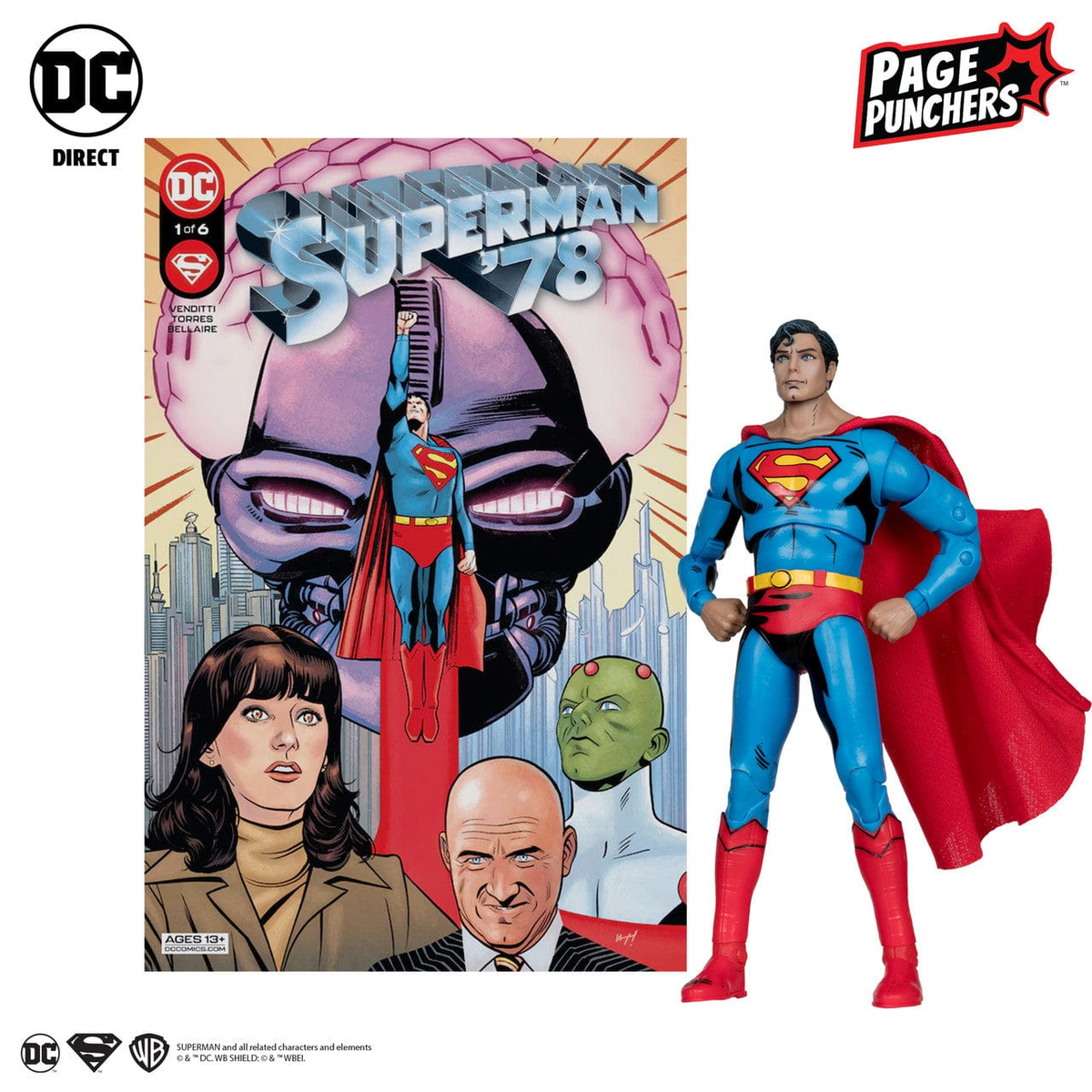 Figurine Superman '78 – Page Punchers (McFarlane Toys) – DC Comics – 13cm
