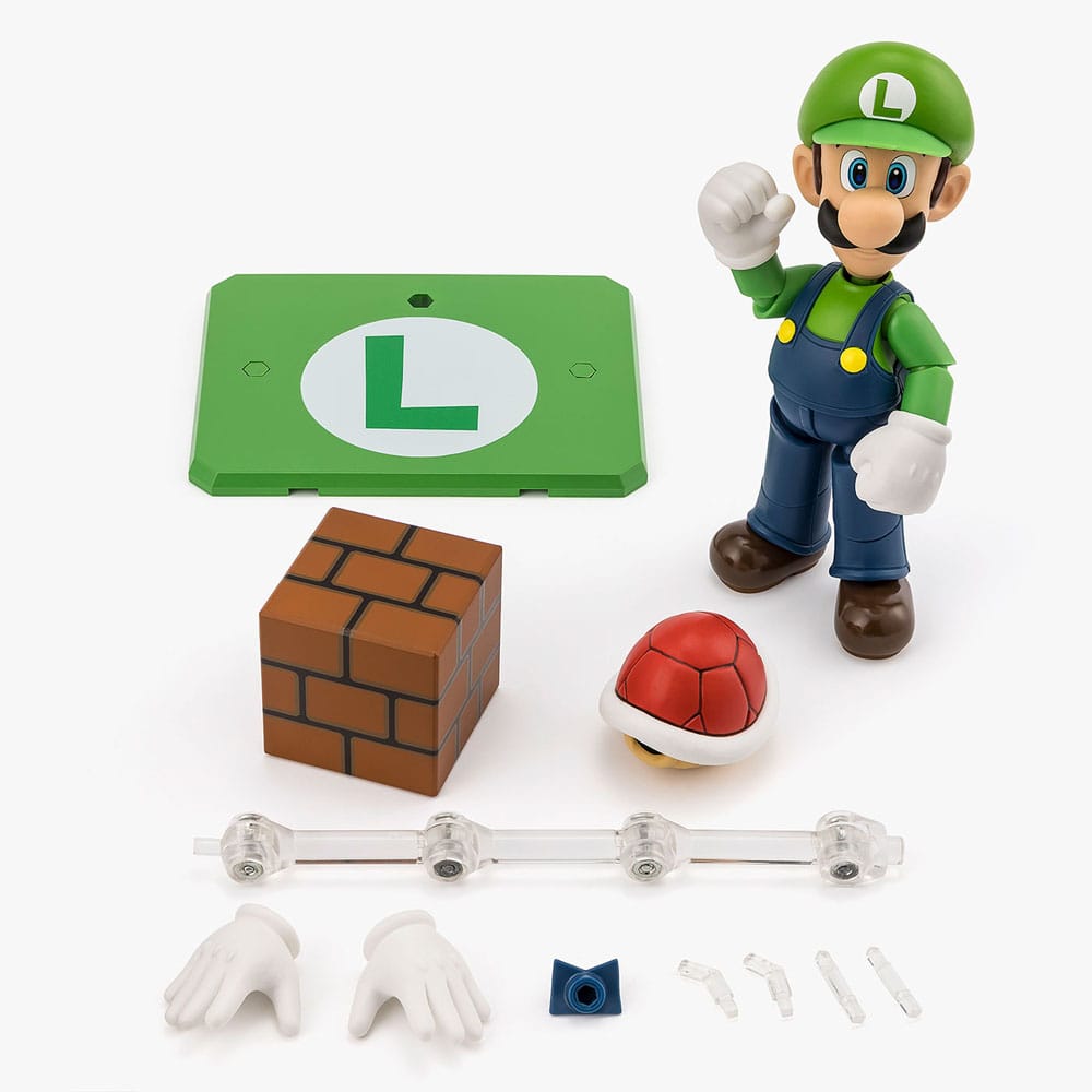 Figurine Luigi – S.H.Figuarts (Tamashii Nations) – Super Mario – 10cm