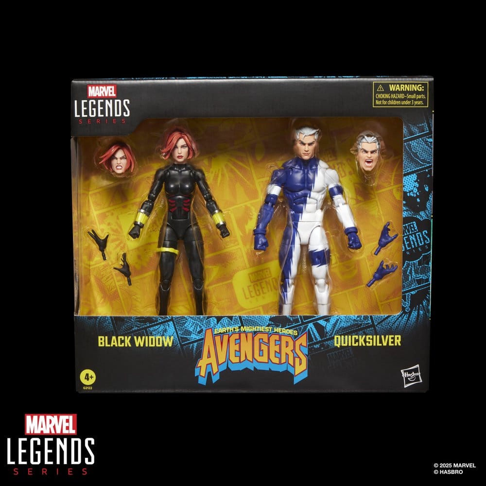Pack de figurines Black Widow & Quicksilver – Marvel Legends (Hasbro) – Marvel – 15cm