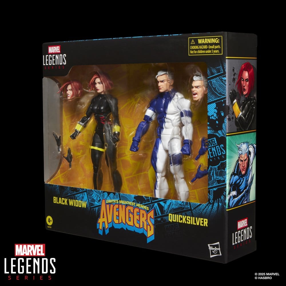 Pack de figurines Black Widow & Quicksilver – Marvel Legends (Hasbro) – Marvel – 15cm
