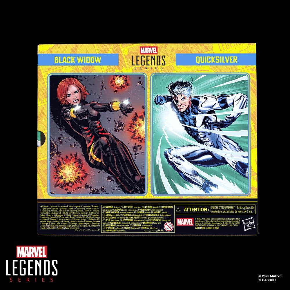 Pack de figurines Black Widow & Quicksilver – Marvel Legends (Hasbro) – Marvel – 15cm