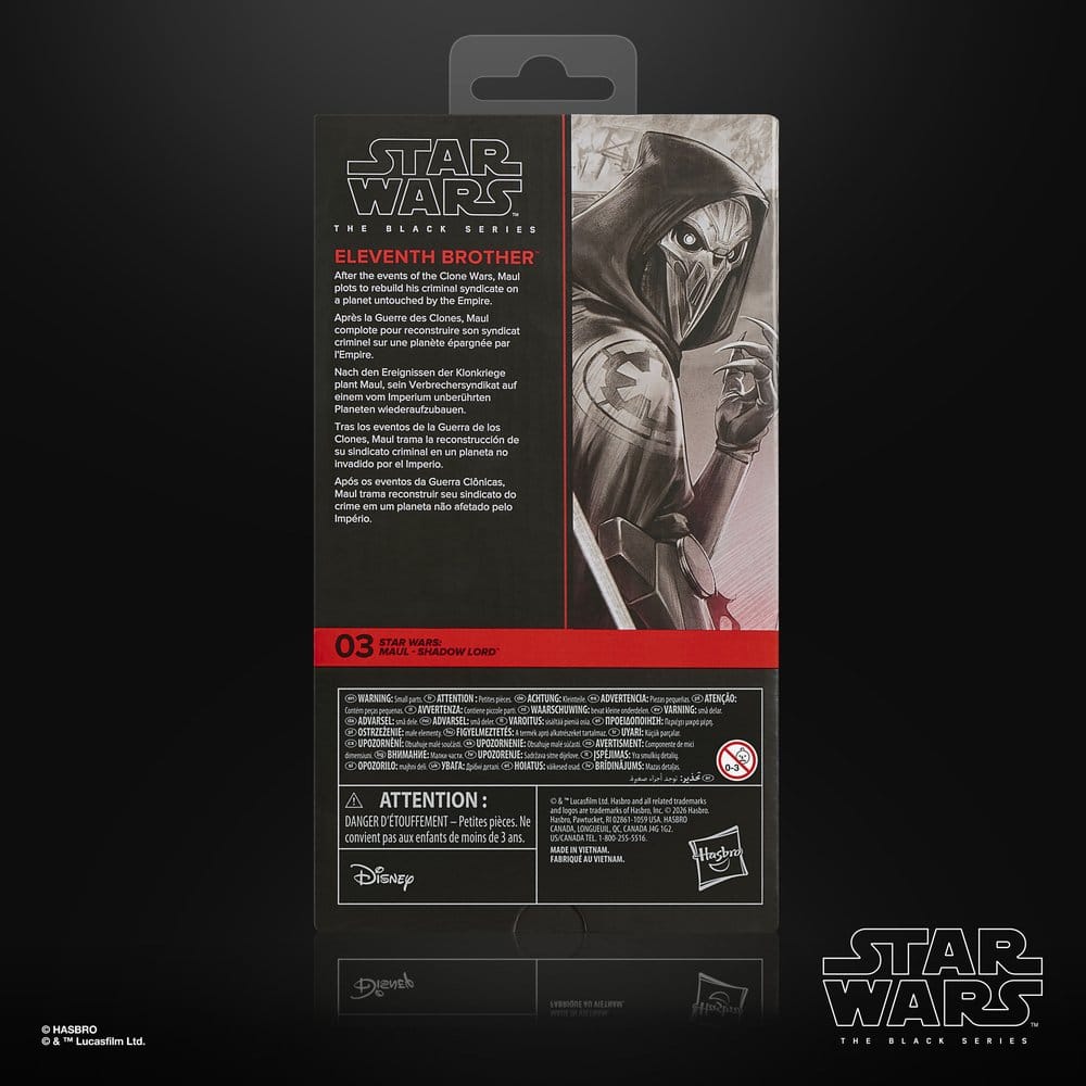 Figurine Eleventh Brother – The Black Series (Hasbro) – Star Wars: Maul – Shadow Lord – 15cm