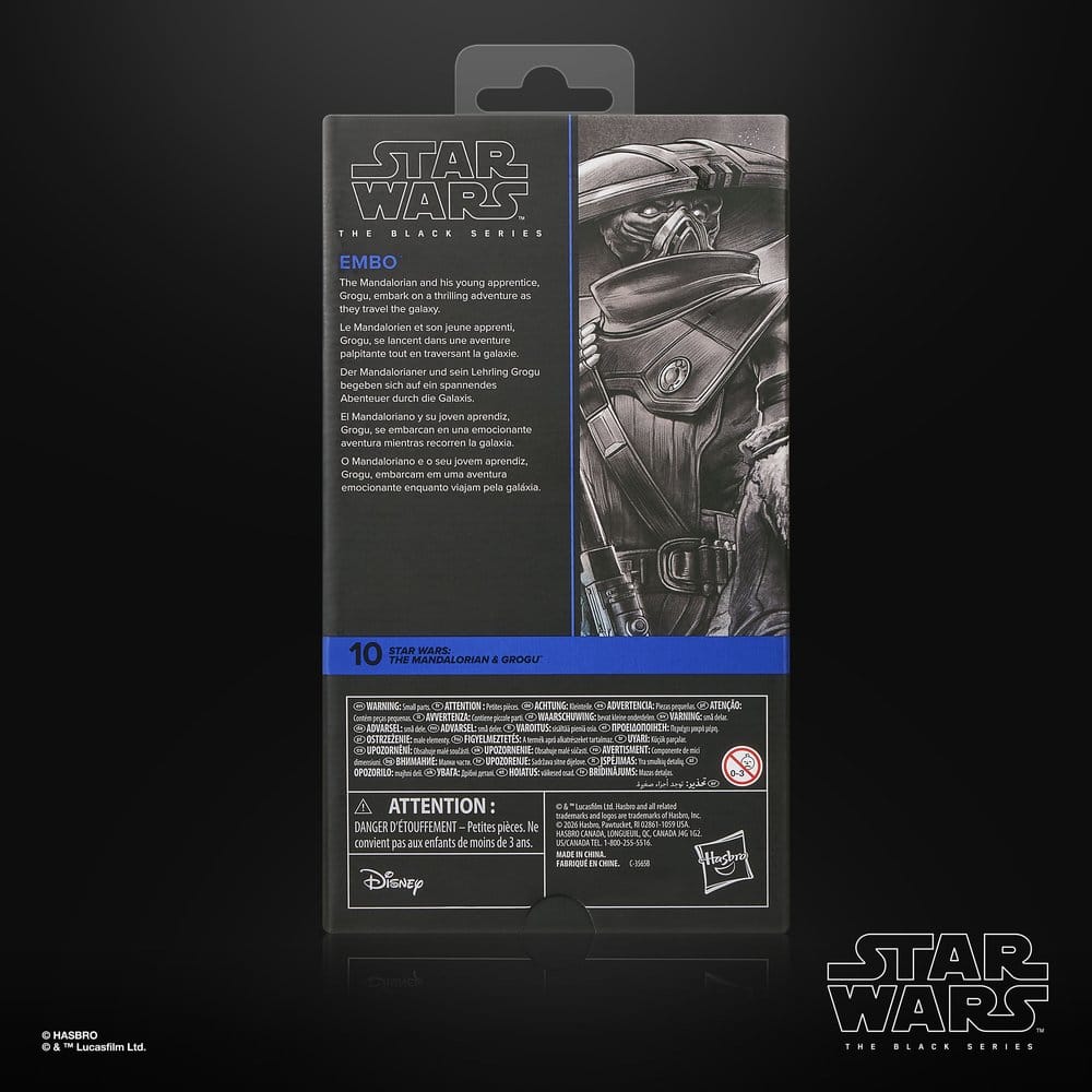 Figurine Embo – The Black Series (Hasbro) – Star Wars: The Mandalorian & Grogu – 15cm