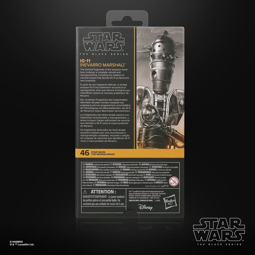 Figurine IG-11 (Nevarro Marshal) – The Black Series (Hasbro) – Star Wars: The Mandalorian & Grogu – 15cm