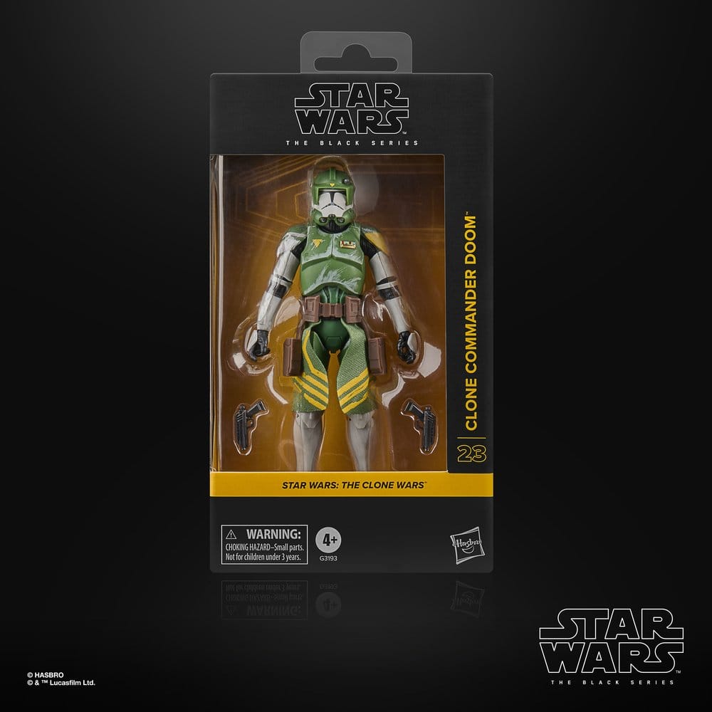 Figurine Clone Commander Doom – The Black Series (Hasbro) – Star Wars: The Clone Wars – 15cm