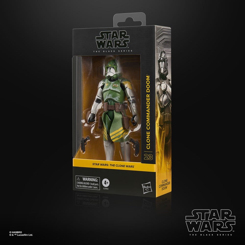Figurine Clone Commander Doom – The Black Series (Hasbro) – Star Wars: The Clone Wars – 15cm