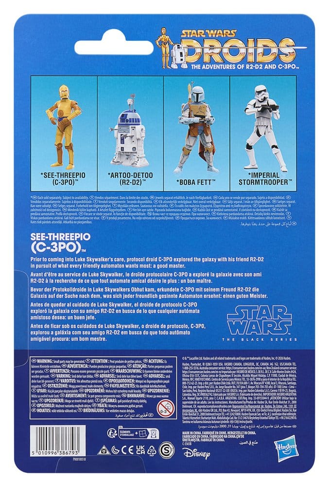 Figurine C-3PO – The Black Series (Hasbro) – Star Wars: Droids – 15cm