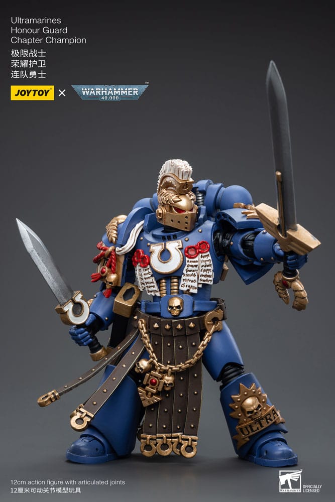 Warhammer 40k figurine 1/18 Ultramarines Honour Guard Chapter Champion 12 cm