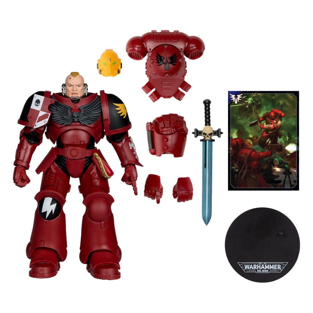 Figurine Assault Intercessor Sergeant (Blood Angel) – Warhammer Art (McFarlane Toys) – Warhammer 40,000 – 18cm