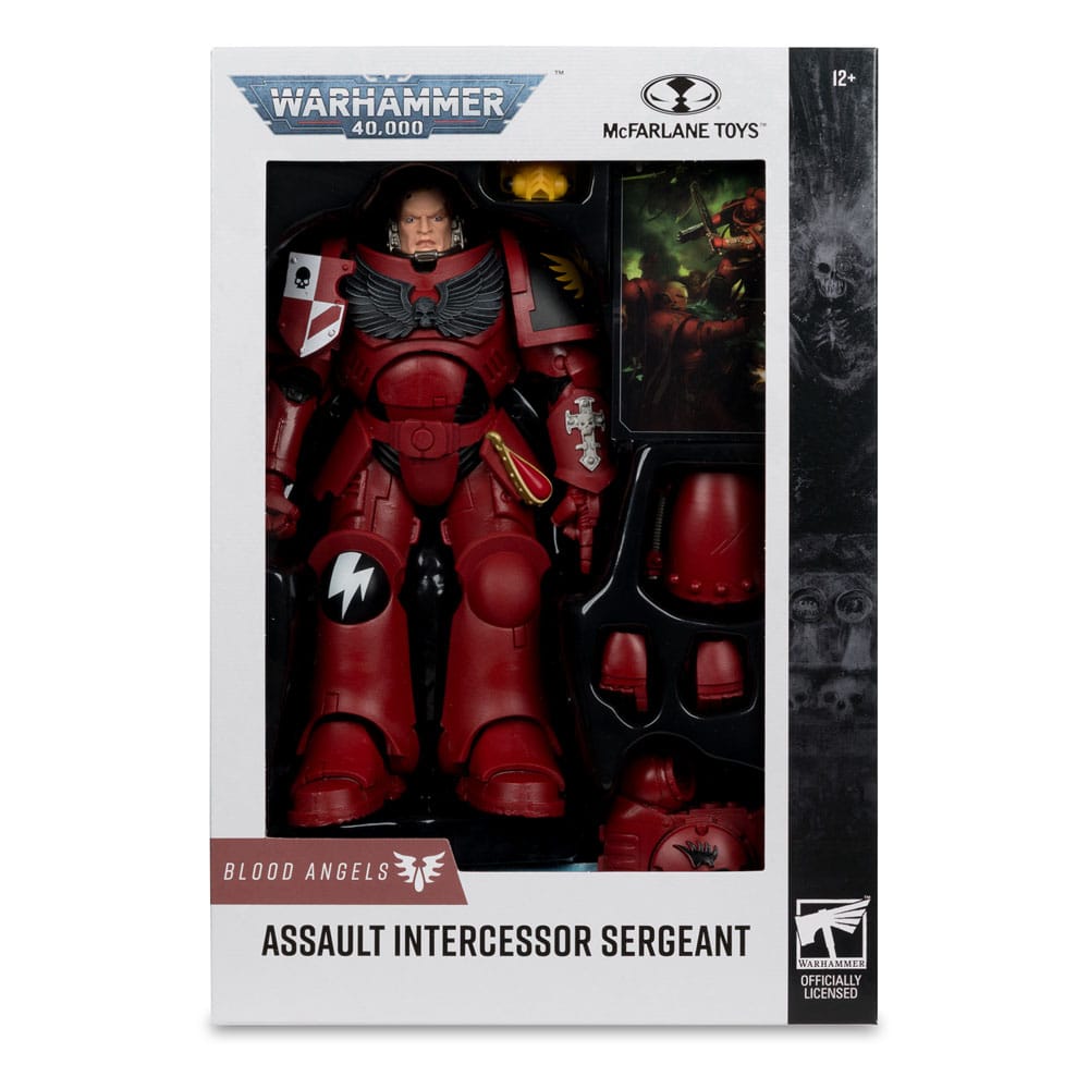 Figurine Assault Intercessor Sergeant (Blood Angel) – Warhammer Art (McFarlane Toys) – Warhammer 40,000 – 18cm