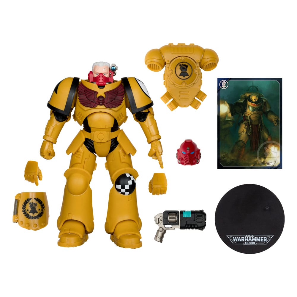 Figurinefigurine Intercessor Sergeant (Imperial Fist) (Gold Label)  – Warhammer Art (McFarlane Toys) – Warhammer 40,000 – 18cm