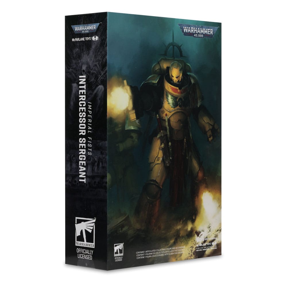 Figurinefigurine Intercessor Sergeant (Imperial Fist) (Gold Label)  – Warhammer Art (McFarlane Toys) – Warhammer 40,000 – 18cm