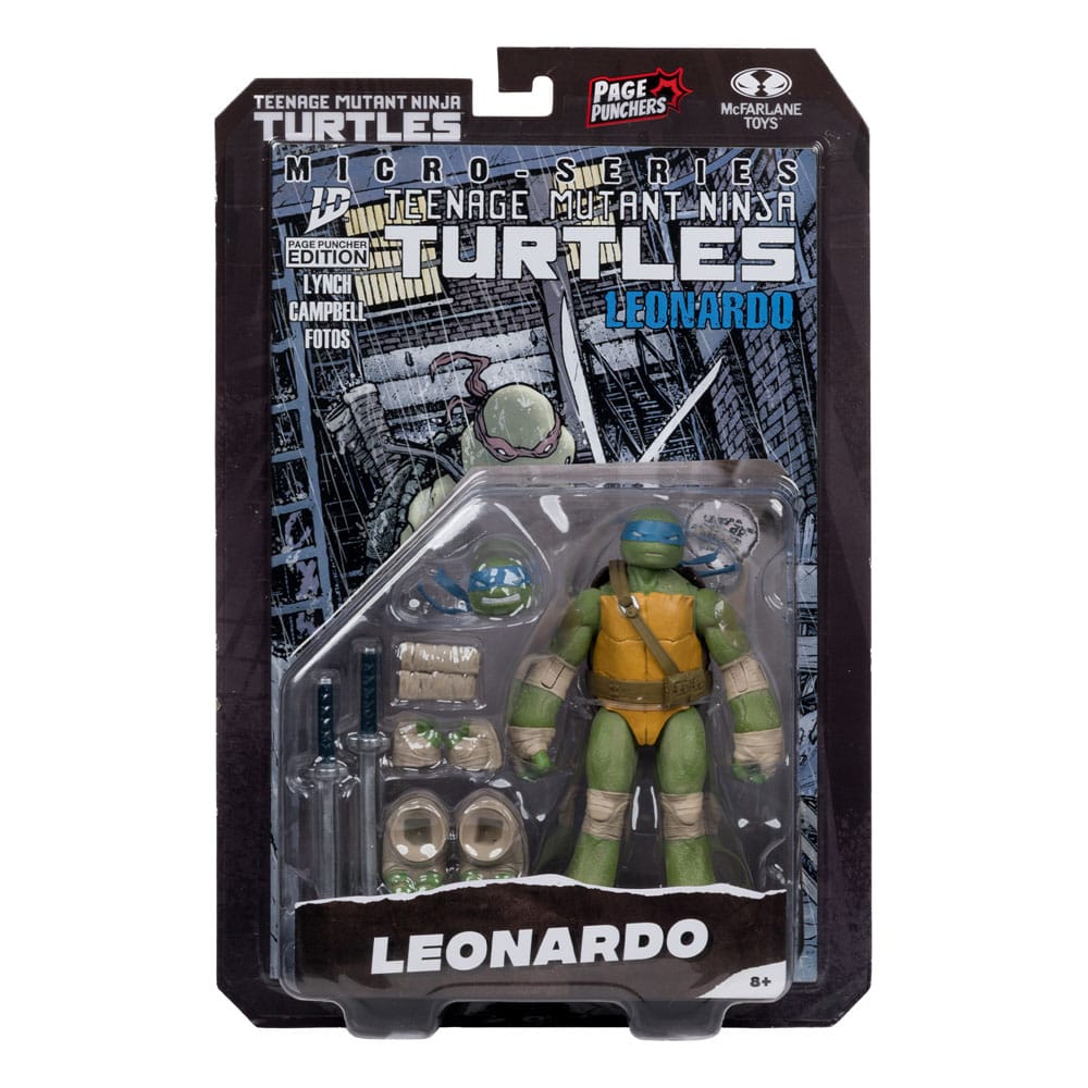 Figurine Leonardo – Page Punchers (McFarlane Toys) – Tortues Ninja – 13cm