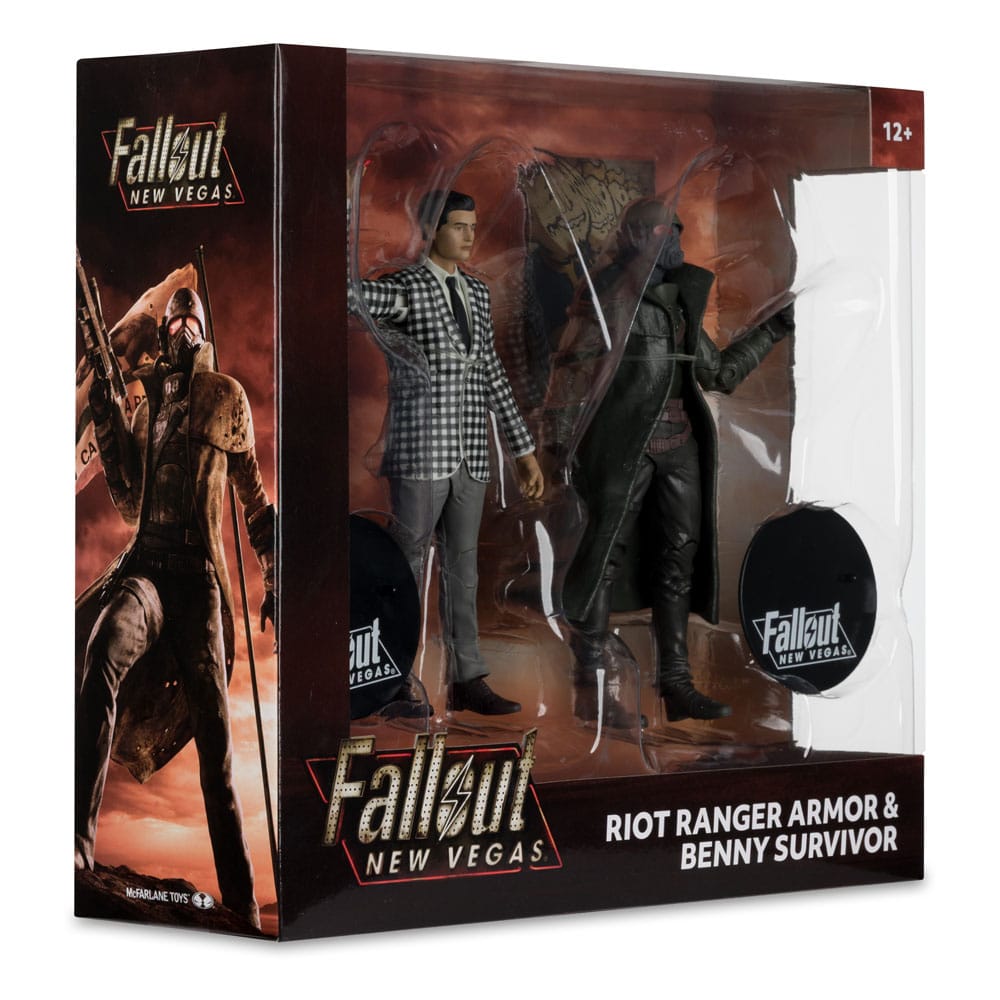 Fallout: New Vegas pack 2 statuettes Riot Ranger Armor & Benny Survivor 18 cm