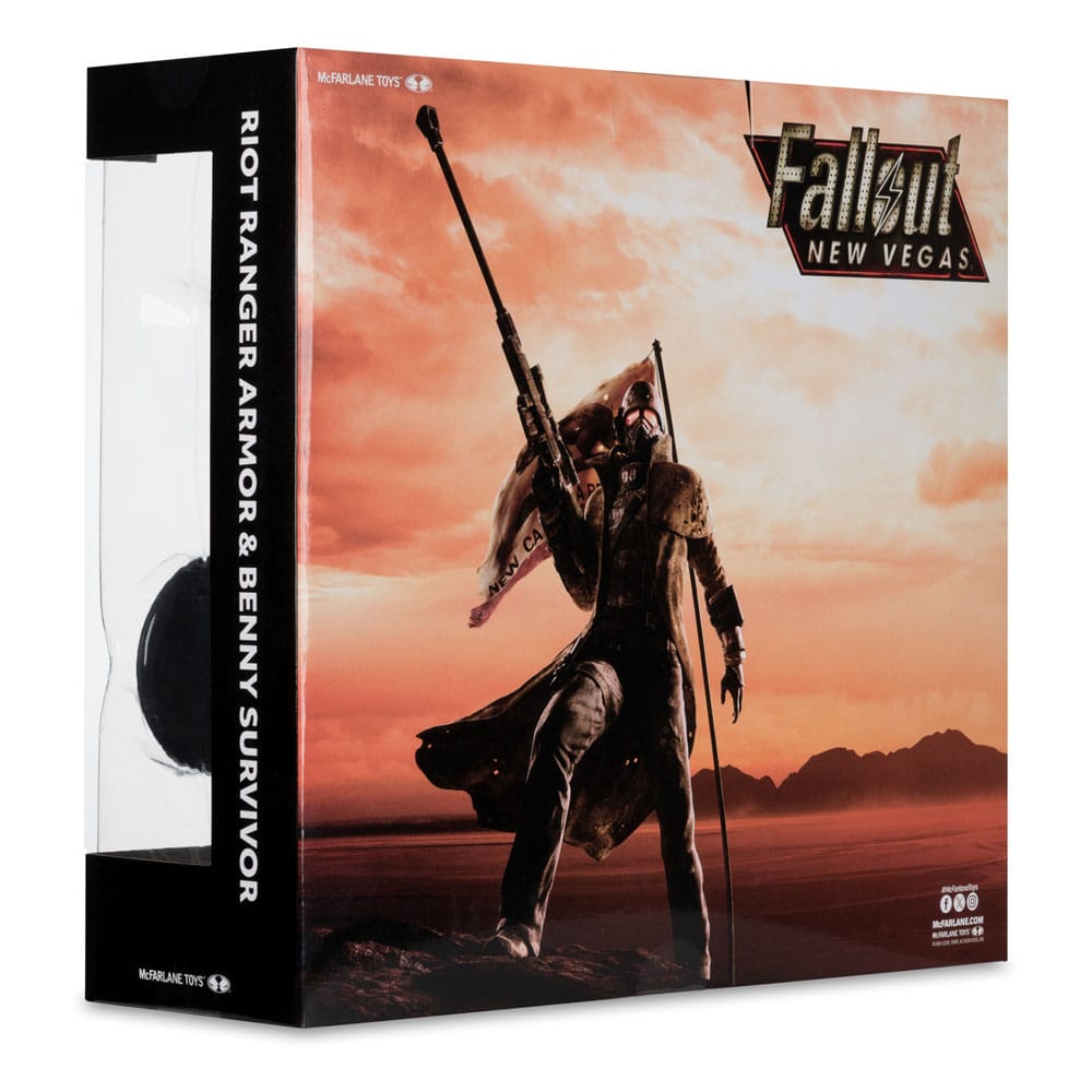 Fallout: New Vegas pack 2 statuettes Riot Ranger Armor & Benny Survivor 18 cm