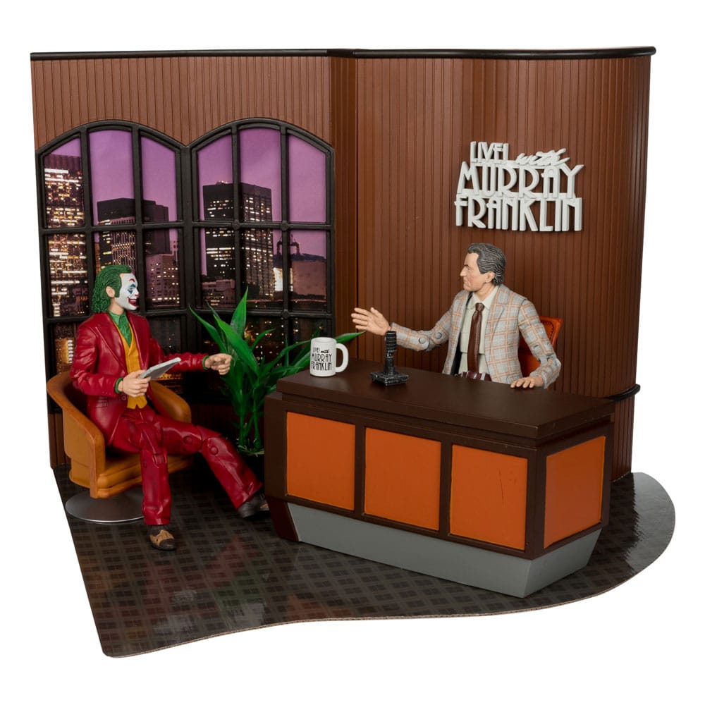 McFarlane Toys - DC Multiverse Joker Movie (édition limitée Deluxe Collector Set – Live with Murray Franklin)