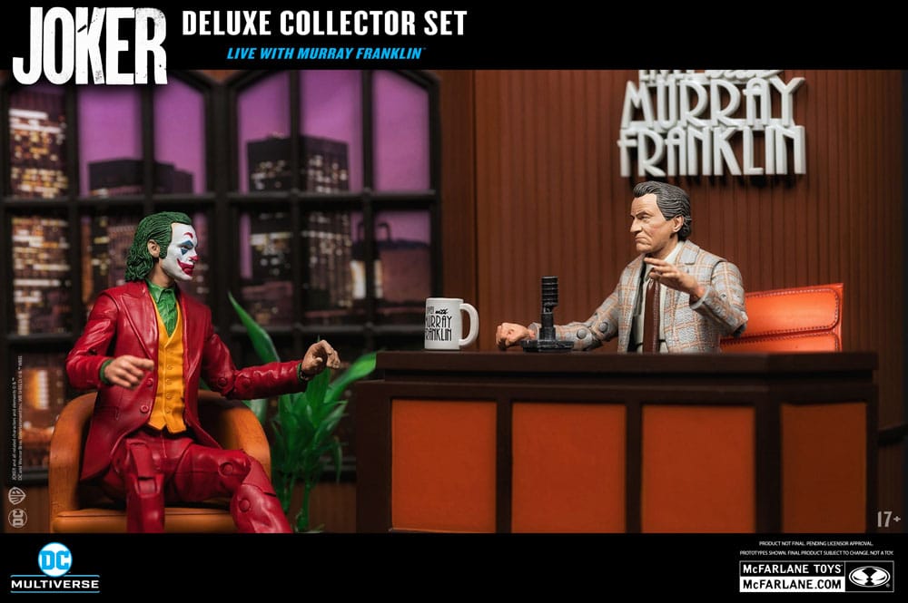McFarlane Toys - DC Multiverse Joker Movie (édition limitée Deluxe Collector Set – Live with Murray Franklin)
