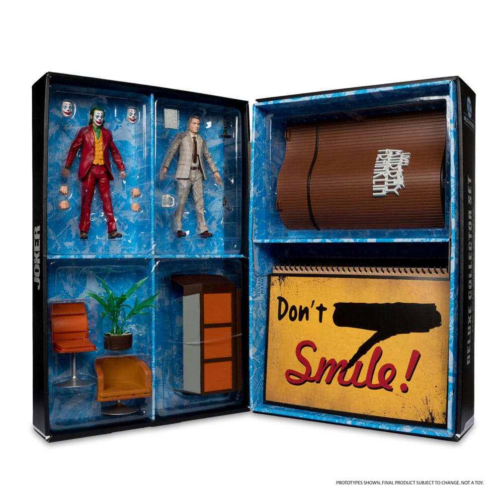 McFarlane Toys - DC Multiverse Joker Movie (édition limitée Deluxe Collector Set – Live with Murray Franklin)