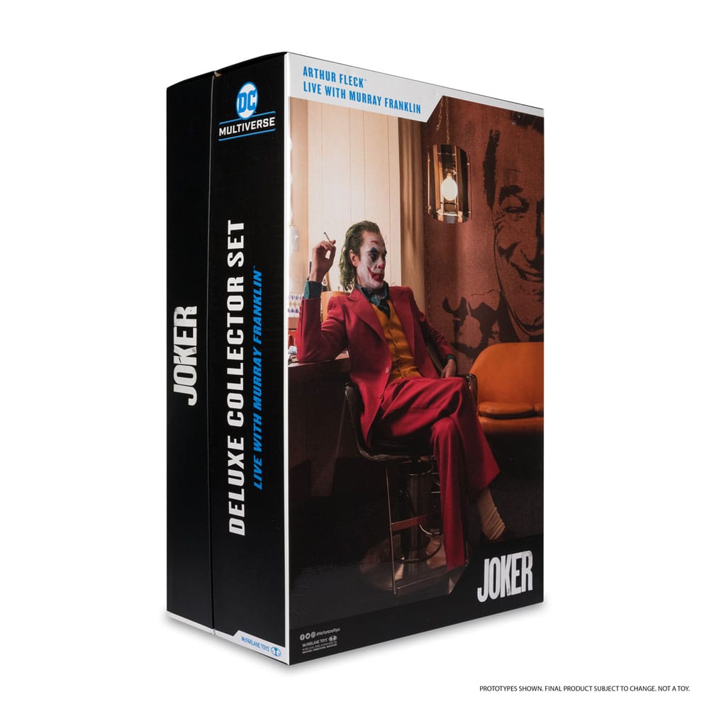 McFarlane Toys - DC Multiverse Joker Movie (édition limitée Deluxe Collector Set – Live with Murray Franklin)