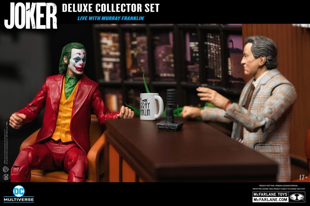 McFarlane Toys - DC Multiverse Joker Movie (édition limitée Deluxe Collector Set – Live with Murray Franklin)