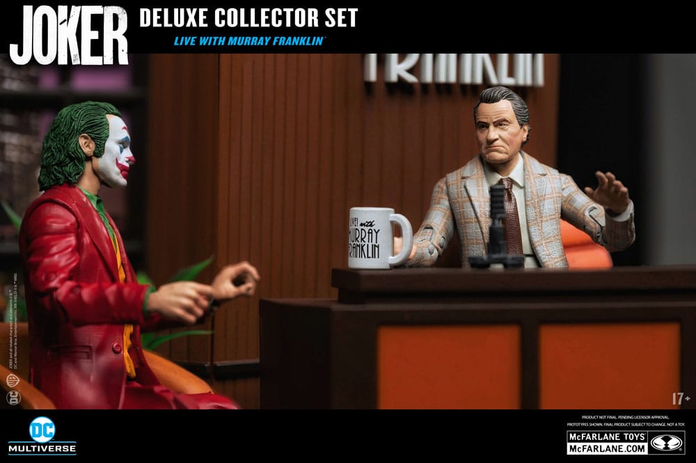 McFarlane Toys - DC Multiverse Joker Movie (édition limitée Deluxe Collector Set – Live with Murray Franklin)