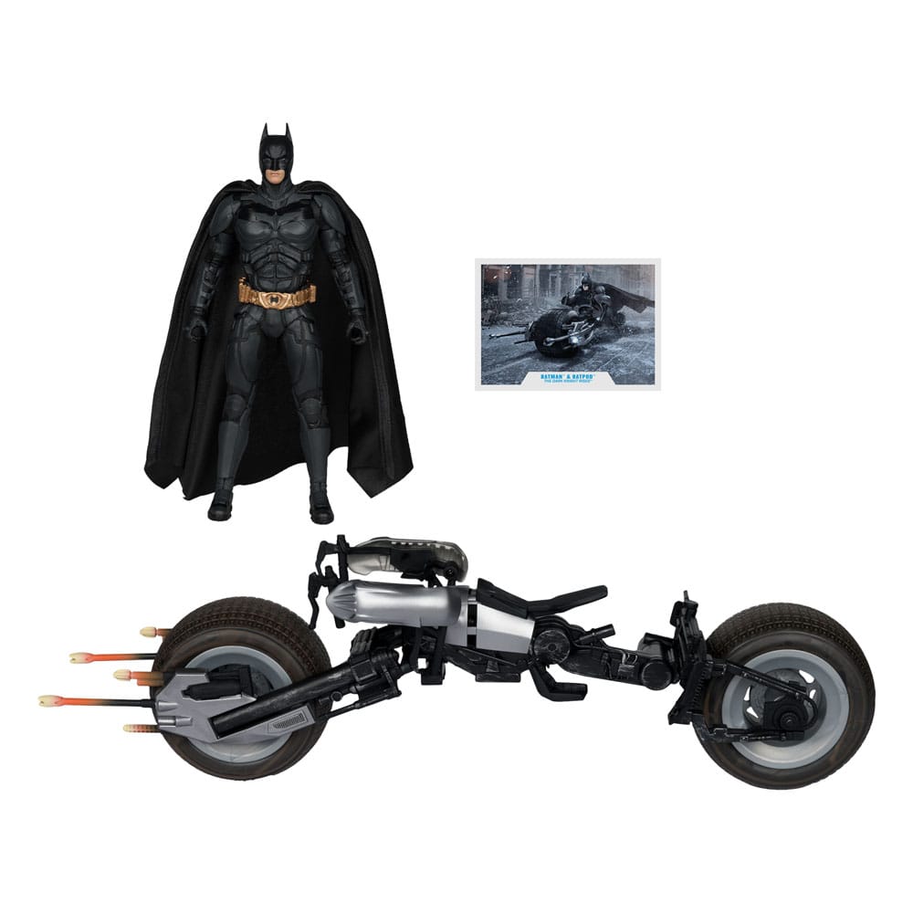 Véhicule Bat-Pod avec Batman – DC Multiverse (McFarlane Toys) – DC Comics – 18cm
