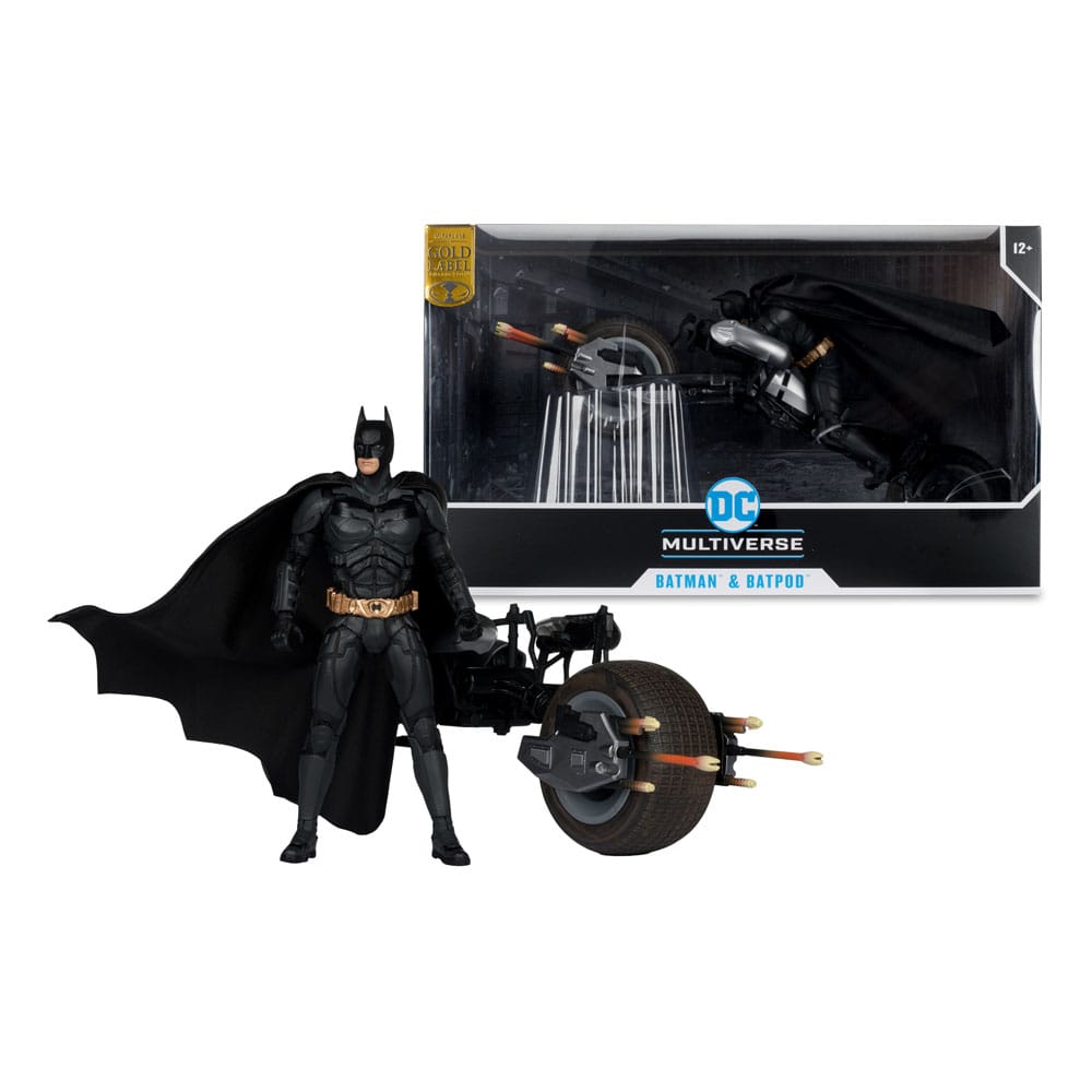 Véhicule Bat-Pod avec Batman – DC Multiverse (McFarlane Toys) – DC Comics – 18cm