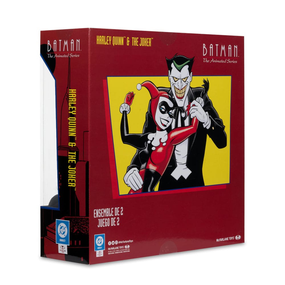 Pack de figurines Harley Quinn & The Joker – DC Direct (McFarlane Toys) – DC Comics – 17cm