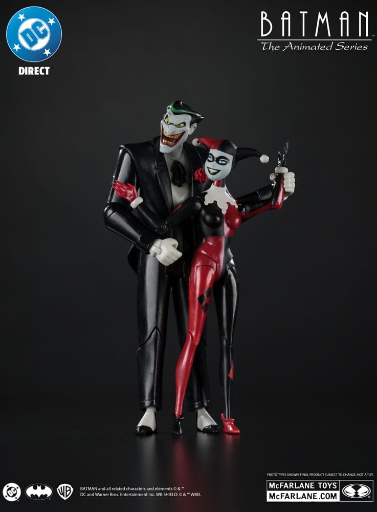 Pack de figurines Harley Quinn & The Joker – DC Direct (McFarlane Toys) – DC Comics – 17cm