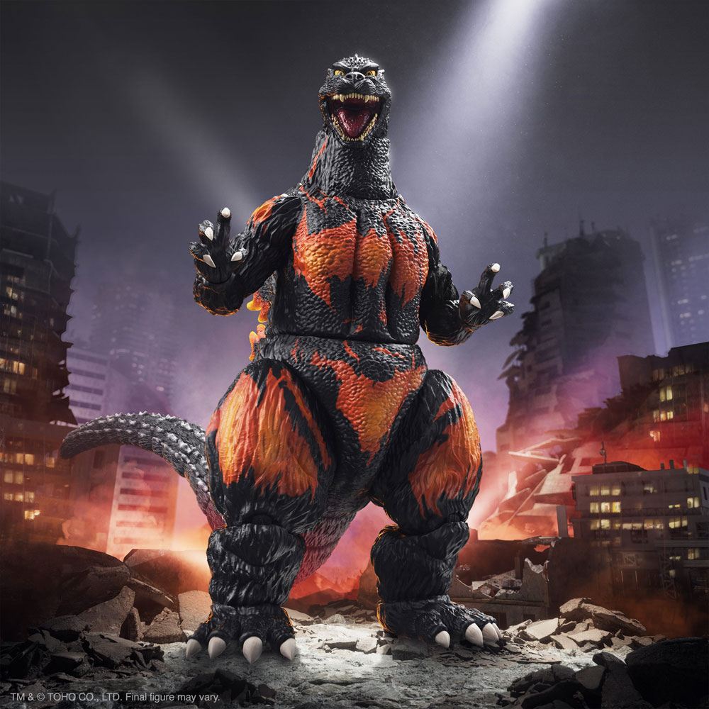 Figurine Burning Godzilla 1995 – Ultimates! (Super7) – Godzilla – 20cm