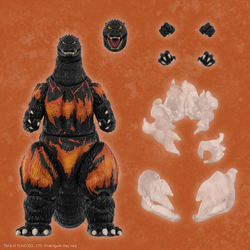 Figurine Burning Godzilla 1995 – Ultimates! (Super7) – Godzilla – 20cm